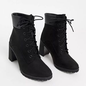 NEW Timberland Black Allington 6" Lace-Up Booties